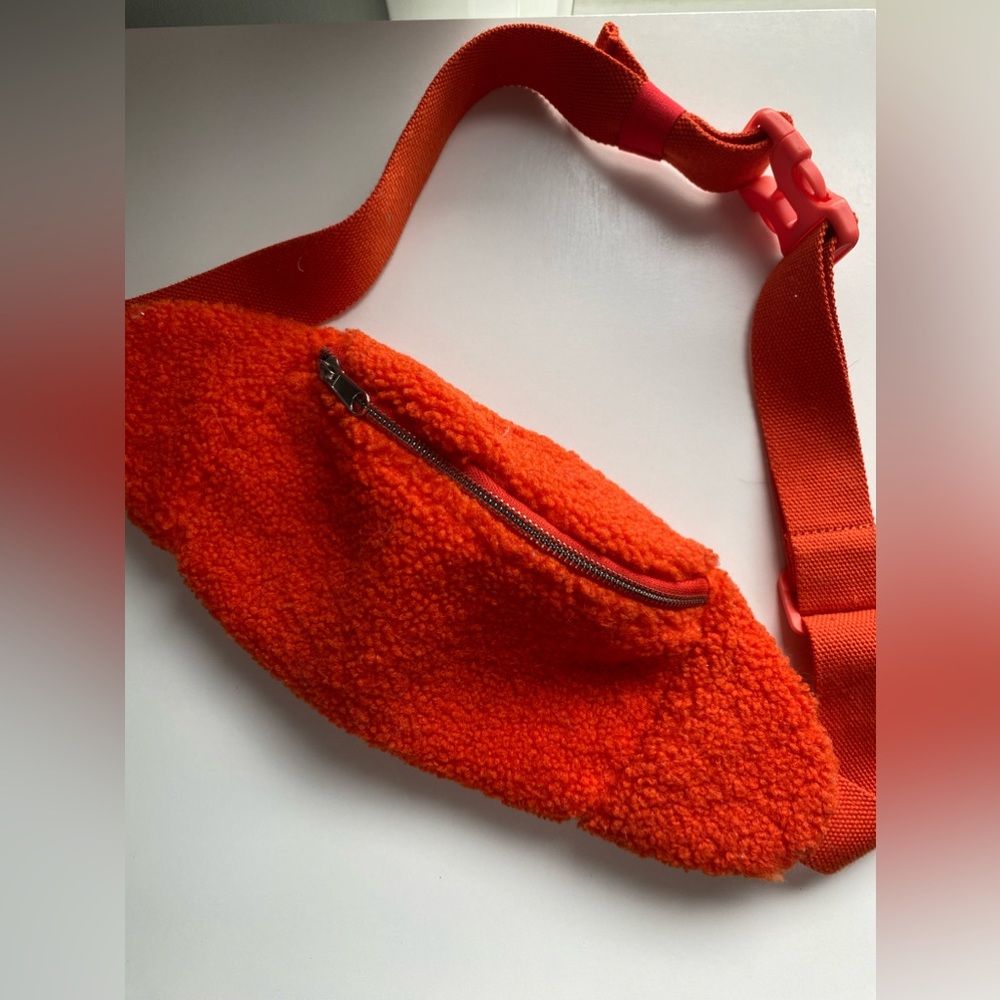 GAP crossbody orange plush bag